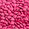 Fuchsia Mini Heart Chocolate Dragées - 1KG